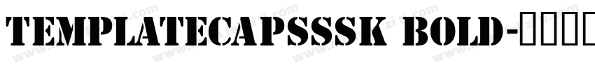 TemplateCapsSSK Bold字体转换